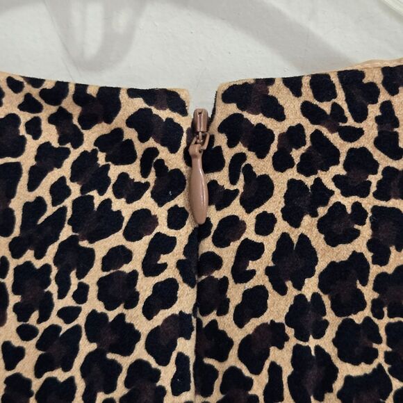 J Crew Sleeveless Leopard Print Sheath Midi Dress Sz 2 XS Workwear Career NEW - Picture 8 of 14